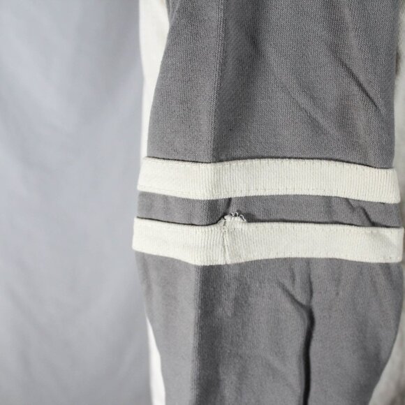 Studio Ghibli My Neighbor Totoro Womens Athletic Sweatshirt Gray & Cream Varsity - Picture 4 of 5